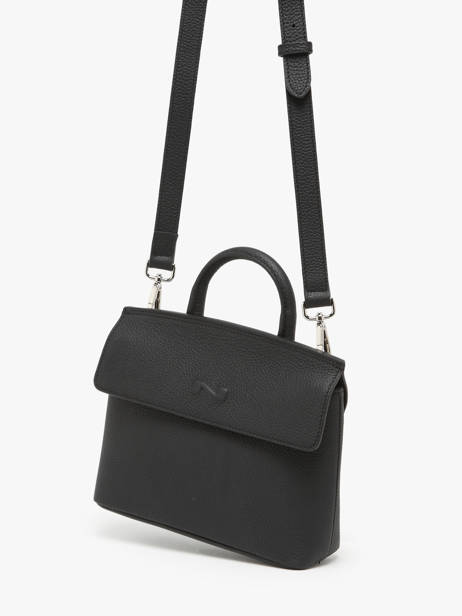 Sac Bandoulière Calie Cuir Nathan baume Noir nathan 19 vue secondaire 2