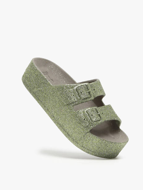 Claquettes Caipirinha Glitter Cacatoes Multicolore women CAIPIRIN vue secondaire 1