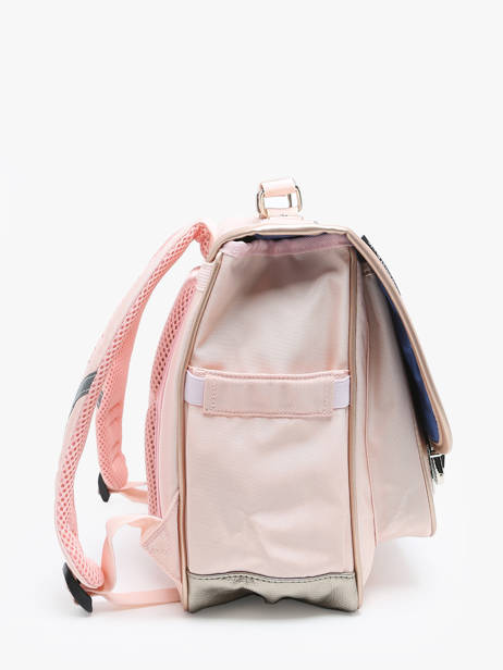 Cartable 2 Compartiments Caramel et cie Rose boheme FI vue secondaire 2