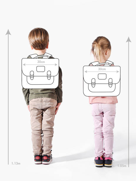 Cartable 1 Compartiment Kidzroom Multicolore lisbon beasties 4044 vue secondaire 1