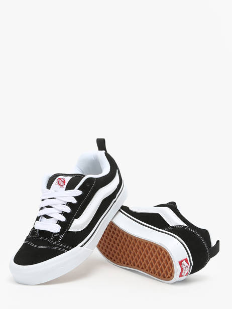 Sneakers Knu Skool En Cuir Vans Noir unisex 9QC6BT1 vue secondaire 3