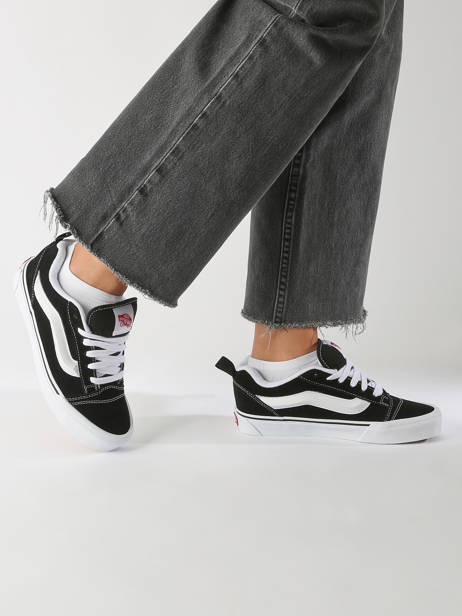 Sneakers Knu Skool En Cuir Vans Noir unisex 9QC6BT1 vue secondaire 1