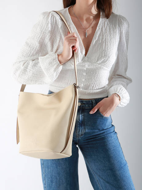 Sac Porté épaule Sac à Dos M Cavalier Cuir Etrier Beige cavalier ECLR126M vue secondaire 1
