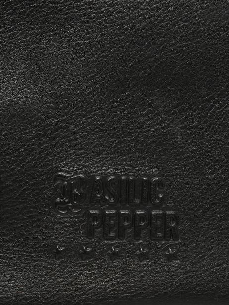 Sac Porté épaule Cargo Cuir Basilic pepper Noir cargo BCAR05 vue secondaire 5