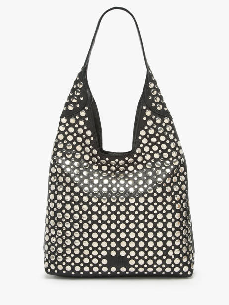 Sac Porté épaule Memphis Cuir Basilic pepper Noir memphis BMEM2M