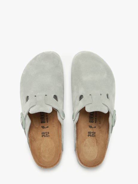 Mules Boston En Cuir Birkenstock Vert women 1029214 vue secondaire 3