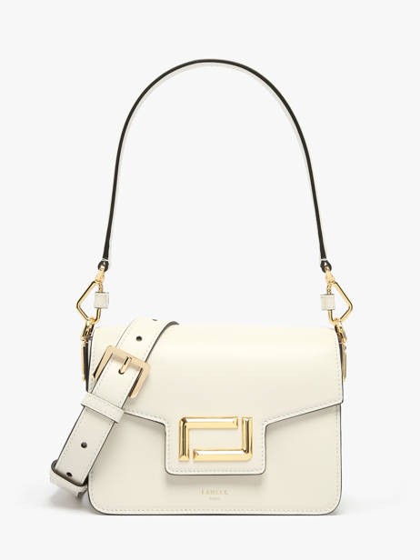 Sac Bandoulière Angele Cuir Lancel Blanc angele A13147