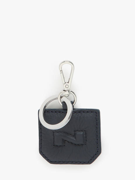 Porte-clefs Cuir Nathan baume Bleu original n 710N