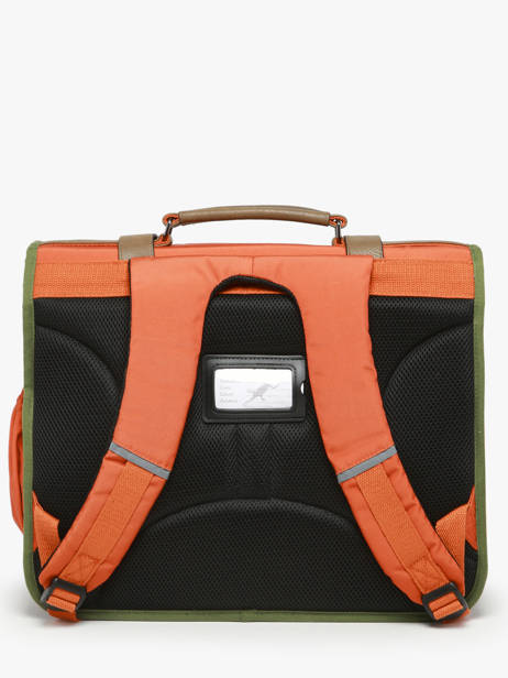 Cartable 3 Compartiments Cameleon Orange vintage urban PBVBCA41 vue secondaire 4