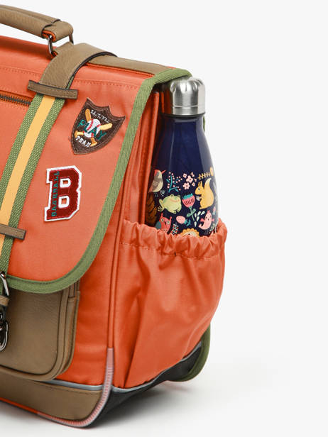 Cartable 3 Compartiments Cameleon Orange vintage urban PBVBCA41 vue secondaire 5