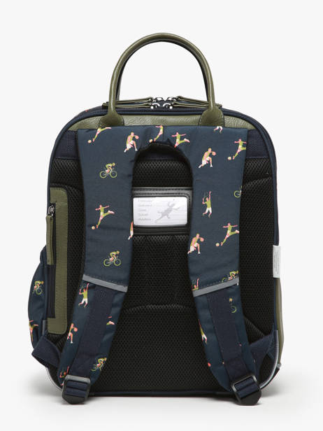 Sac à Dos 2 Compartiments Cameleon Vert vintage urban PBVBSD37 vue secondaire 4