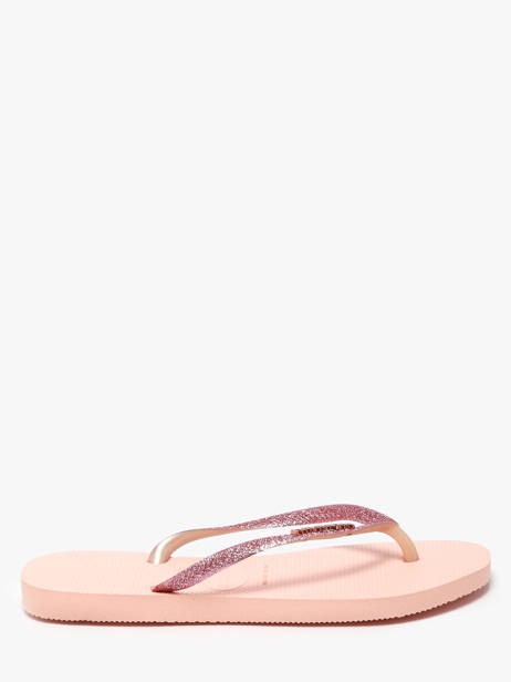 Tongs Slim Glitter Ii Havaianas Rose women 4146975F vue secondaire 1