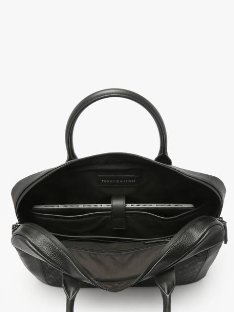 Porte Documents (main) Tommy hilfiger Noir monogram AM13209 vue secondaire 3