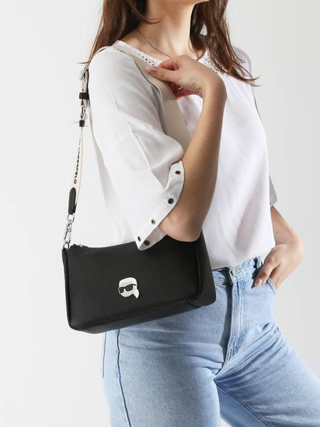 Sac Porté épaule K Ikon Polyurethane Karl lagerfeld Noir k ikon A2W30106 vue secondaire 1