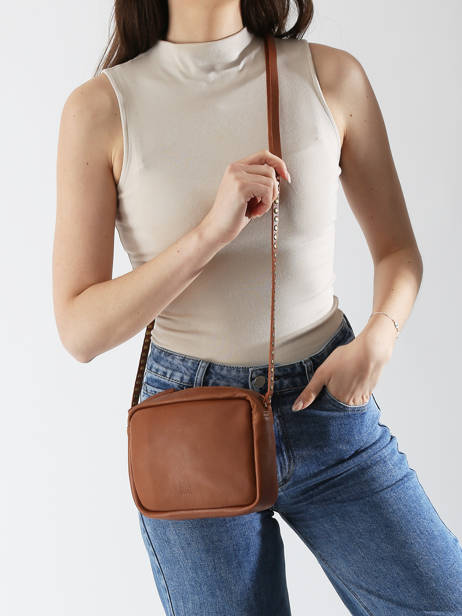 Sac Bandoulière Leather Cuir Biba Marron leather BET8L vue secondaire 1
