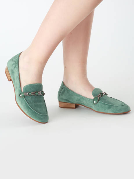 Mocassins Zanga En Cuir Mam'zelle Vert women CSIRK28 vue secondaire 1