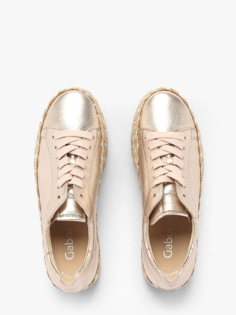 Sneakers En Cuir Gabor Or women 62 vue secondaire 4