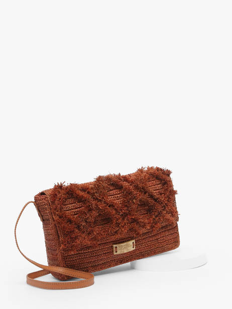 Sac Bandoulière L'atelier Du Crochet Raphia Le voyage en panier Marron l'atelier du crochet AM768 vue secondaire 2