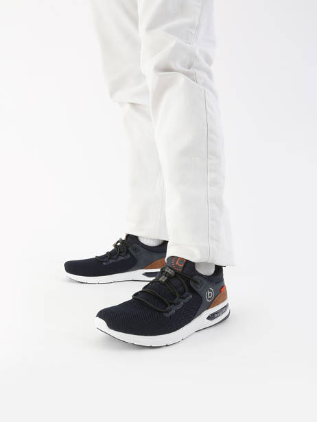 Sneakers Numbis En Cuir Bugatti Bleu men 34265860 vue secondaire 1