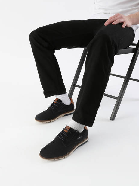 Sneakers Simone En Cuir Bugatti Bleu men 3319711S vue secondaire 1