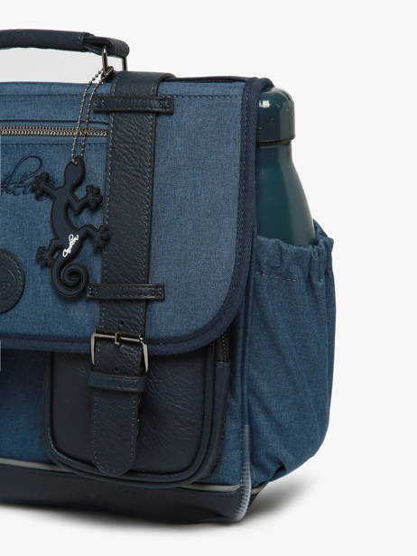 Cartable 2 Compartiments Cameleon Bleu vintage color CA146Q vue secondaire 5