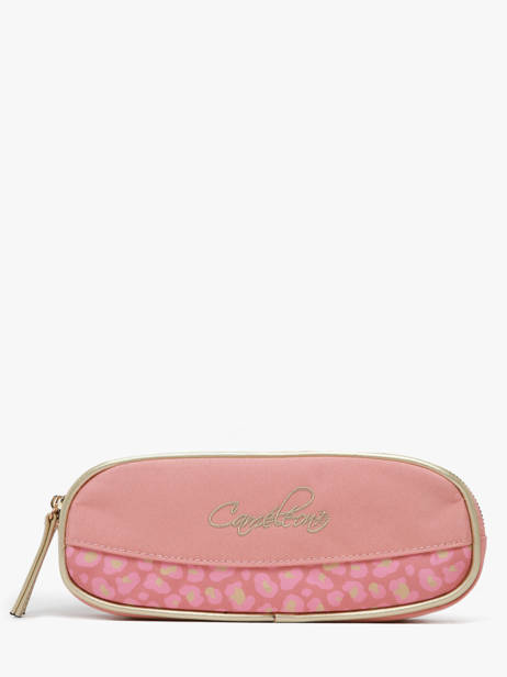 Trousse Enfant 2 Compartiments Cameleon Rose vintage fantasy TROU