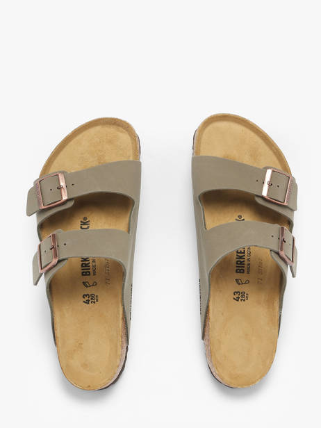 Mules Arizona Bfbc Stone Birkenstock Gris men 151211 vue secondaire 3