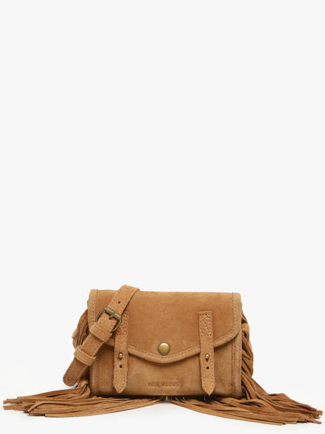 Sac Mini Indispensable Folk Cuir Paul marius Marron folk MINIFOL