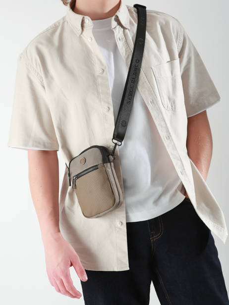 Sac Bandoulière Serge blanco Beige control CTL13006 vue secondaire 1