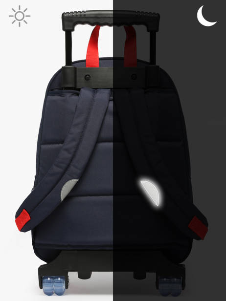 Sac A Dos à Roulettes 2 Compartiments Tann's Bleu les fantaisies f 73321 vue secondaire 6