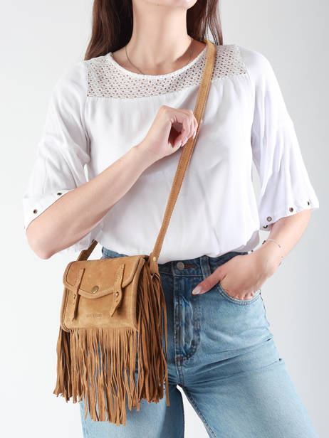 Sac Mini Indispensable Folk Cuir Paul marius Marron folk MINIFOL vue secondaire 1