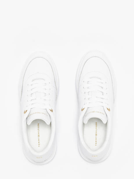 Sneakers En Cuir Tommy hilfiger Blanc women 8682YBS vue secondaire 4