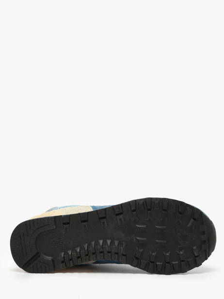 Sneakers 574 En Cuir New balance Bleu boy U574SPR vue secondaire 5