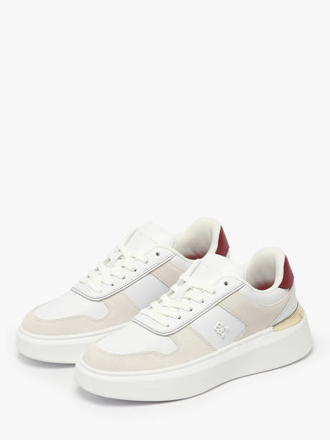 Sneakers En Cuir Tommy hilfiger Blanc women 8632YBS vue secondaire 2