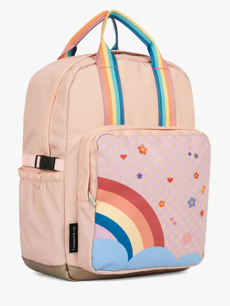 Sac à Dos 1 Compartiment Caramel et cie Rose boheme FI vue secondaire 2