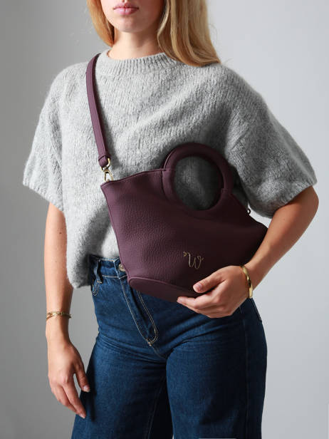 Sac Bandoulière S Neflier Woomen Violet neflier WNEF02 vue secondaire 2