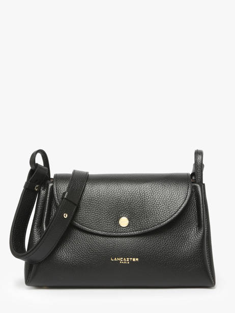 Sac Bandoulière Accordeon Double Cuir Lancaster Noir accordeon double 89