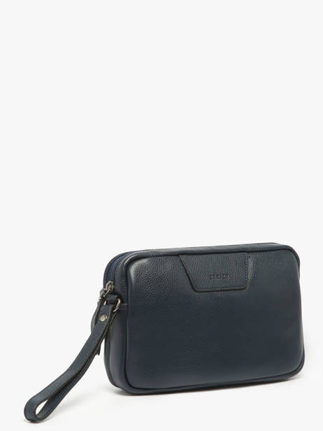 Pochette Homme Flandres Cuir Etrier Bleu flandres EFLA733S vue secondaire 2