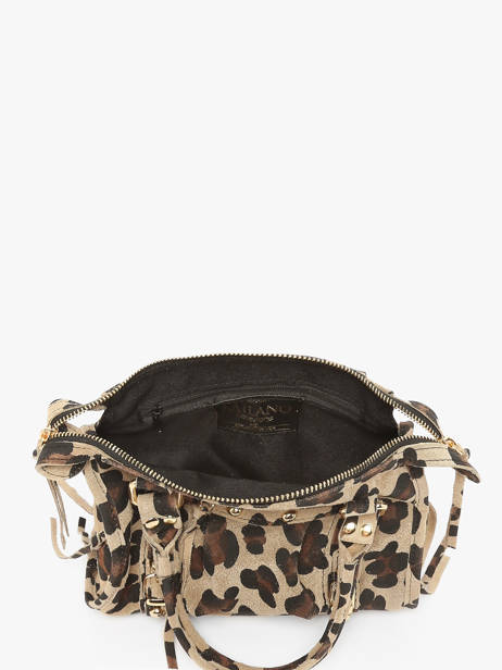 Sac Bandoulière Velvet Leopardo Cuir Milano Beige velvet leopardo VL24093 vue secondaire 3