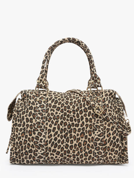 Sac Porté épaule Velvet Leopardo Cuir Milano Beige velvet leopardo VL24095 vue secondaire 4