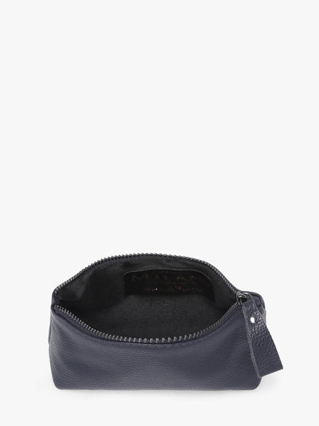 Trousse Cuir Milano Bleu caviar CA22114 vue secondaire 1