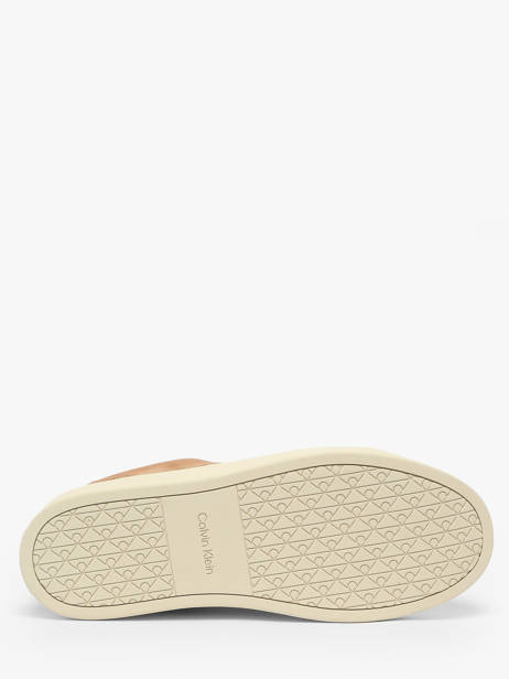 Sneakers En Cuir Calvin klein jeans Marron men YM01434 vue secondaire 5