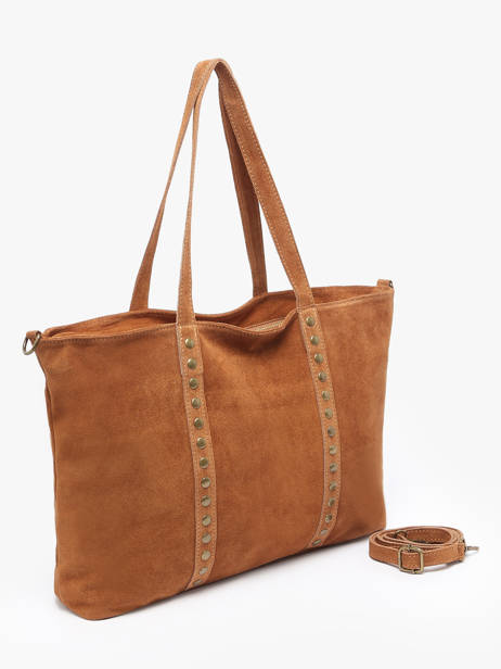 Sac Porté épaule Velvet Cuir Milano Marron velvet VE24113 vue secondaire 2