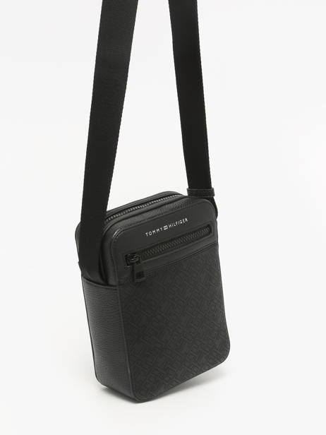 Sac Bandoulière Tommy hilfiger Noir monogram AM13836 vue secondaire 2