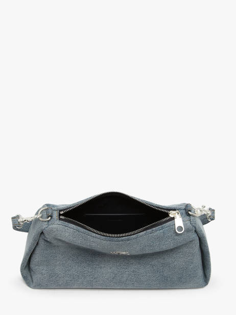 Sac Porté épaule Logo Denim Coton Calvin klein jeans Bleu logo denim 4F3222G vue secondaire 3
