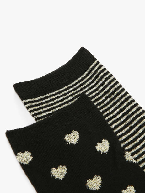 Chaussettes Femme Nina 2 Paires Pieces Noir socks women 17148832 vue secondaire 1