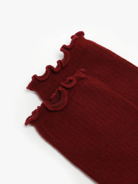 Chaussettes Pieces Rouge girl 17149458 vue secondaire 1