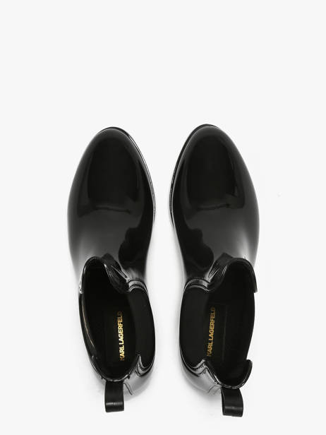 Bottines De Pluie Kalosh Ii Karl lagerfeld Noir women KL94775 vue secondaire 4