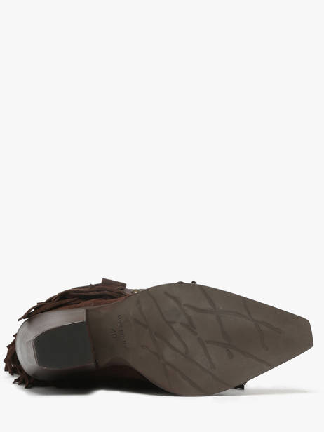 Santiags En Cuir Metisse Marron women XD2128 vue secondaire 5