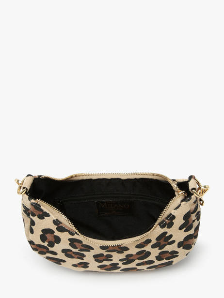 Sac Porté épaule Velvet Leopardo Milano Beige velvet leopardo VL25064 vue secondaire 2